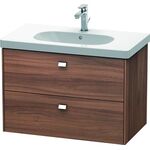 Duravit Waschtischunterbau BRIOSO Griffe chr 563x820x469mm nussbaum natur