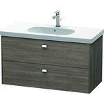 Duravit Waschtischunterbau BRIOSO Griffe chrom 563x1020x469mm pine terra