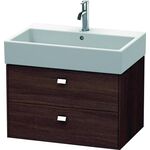 Duravit Waschtischunterbau BRIOSO Griffe chr 442x684x459mm kastanie dunkel