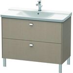 Duravit Waschtischunterbau BRIOSO Griffe chrom 691x1020x479mm leinen