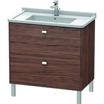 Duravit WT-Unterbau BRIOSO COMPACT Griffe chr 693x820x469mm nussbaum dunkel