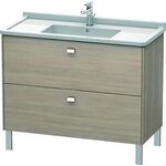 Duravit WT-Unterbau BRIOSO COMPACT Griffe chrom 693x1020x469mm pine silver