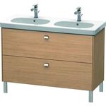Duravit Waschtischunterbau BRIOSO Griffe chr 693x1170x469mm europ. eiche