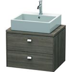 Duravit Konsolenunterschrank BRIOSO Griffe chrom 442x620x480mm pine terra