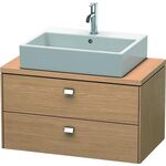 Duravit Konsolenunterschrank BRIOSO Griffe chr 442x820x480mm europ. eiche