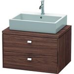 Duravit Konsolenunterschrank BRIOSO Griffe chr 442x720x550mm nussbaum dunkel