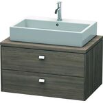 Duravit Konsolenunterschrank BRIOSO Griffe chrom 442x820x550mm pine terra