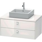 Duravit Konsolenunterschrank BRIOSO Griffe chr 442x920x550mm weiß hochglanz