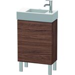 Duravit Waschtischunterbau L-CUBE 582x480x240mm Ans links nussbaum dunkel