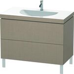 Duravit Möbelwaschtisch L-CUBE 1000x540mm o Überlauf 1 Hahnloch leinen