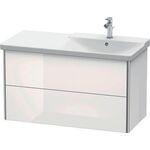 Duravit Waschtischunterbau XSQUARE Be rechts 565x1010x473mm weiß hochglanz