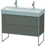 Duravit Waschtischunterbau XSQUARE 731x984x460mm flannel grey seidenmatt