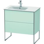 Duravit Waschtischunterbau XSQUARE 832x810x478mm Be links lichtblau matt
