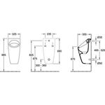 V&B Absaug-Urinal ARCHITECTURA mit Zielobjekt we