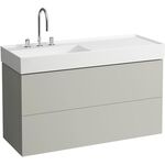 Laufen Waschtischunterbau KARTELL 600x1180x450mm, 2 Schubladen kieselgrau