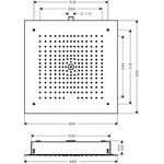 HG Kopfbrause Raindance E 400 1jet 400x400mm chrom 22 l/min