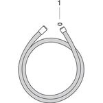 Brauseschlauch AXOR 1600mm brushed nickel
