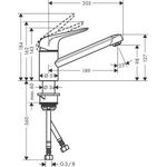 HG Einhebel-Spültischmischer 100 M42 DN 15 CoolStart Eco m Schw-ausl chrom