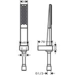 HG Brauseset RAINFINITY 100 1jet mit Brauseschlauch 1600mm chrom