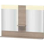 Duravit Spiegel VERO 142x1100x800mm, Beleuchtung pine silver