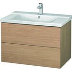 Duravit Waschtischunterbau L-CUBE 820x481x555mm europäische eiche