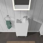 Duravit Waschtischunterbau L-CUBE 294x420x704mm Ans rechts weiß hochglanz