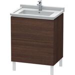 Duravit Waschtischunterbau L-CUBE 469x670x712mm amerikanisch nussbaum