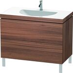 Duravit Möbelwaschtisch L-CUBE 1000x540mm o ÜL 1 HL nussbaum natur