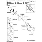 Keuco Absperrventil IXMO UP f 1 Verbr Rosette eckig vc