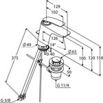Kludi Waschtisch-Einhandmischer BALANCE DN 15 Ablaufgarnitur G 1 1/4Zoll chr