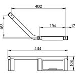 Keuco Haltegriff PLAN 135Grad re vc sw