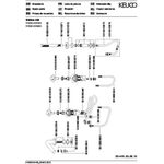 Keuco 4-Loch-Wannenmischer EDITION 400 Wannenrand Ausldg 220mm ni gebü