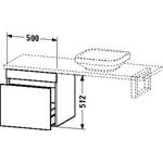 Duravit Konsolenunterschrank DURASTYLE 512x500x478mm weiß hochglanz