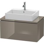 Duravit Konsolenunterschrank L-CUBE 400x820x477mm flannel grey hochglanz