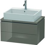 Duravit Konsolenunterschrank L-CUBE 400x720x477mm flannel grey hochglanz