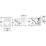 V&B Wand-WC Compact O.NOVO ti. 360x490mm spülrandl DirectFlush we