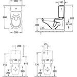 V&B Spülkasten O.NOVO Zulauf seitlich oder von hinten we