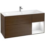 V&B Waschtischunterschrank FINION 1196x591x498mm Regal glos. wh Wln ven