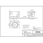 TOTO ES Wand-WC tief, randlos we