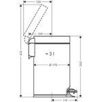 HG Treteimer AddStoris 3 l, mit Softclose Funktion mattweiß