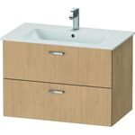 Duravit Waschtischunterbau XBASE 2 Schubkästen 552x800x475mm eiche natur
