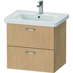 Duravit Waschtischunterbau XBASE 2 Schubkästen 560x580x448mm eiche natur