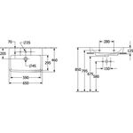 V&B Aufsatzwaschtisch O.NOVO 650x460mm ohne ÜL we
