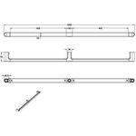 V&B Wandhandlauf ViCare Design verchr 1050mm