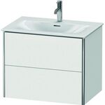 Duravit Waschtischunterbau XSQUARE 560x710x478mm, 2 Schubkästen weiß matt