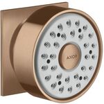 Seitenbrause 1jet AXOR DN 15, eckige Rosette brushed red gold