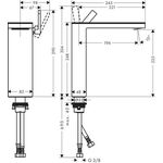 EH-WT-MI 230 AXOR MYEDITION o Pl m PO Ablaufgarnitur brushed nickel