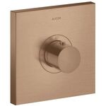 Thermostat SQUARE AXOR SHOWERSOLUTIONS Highflow, Unterputz brushed red gold