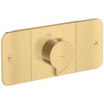 Fertigmontageset AXOR ONE f UP-Thermostat 2 Verbr bru gold optic