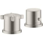 2-Loch Wannenrandarmatur AXOR CITTERIO E DN 15 m Thermostat stainless steel opti